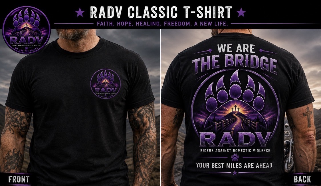 RADV Classic T-Shirt front and back approved product artwork