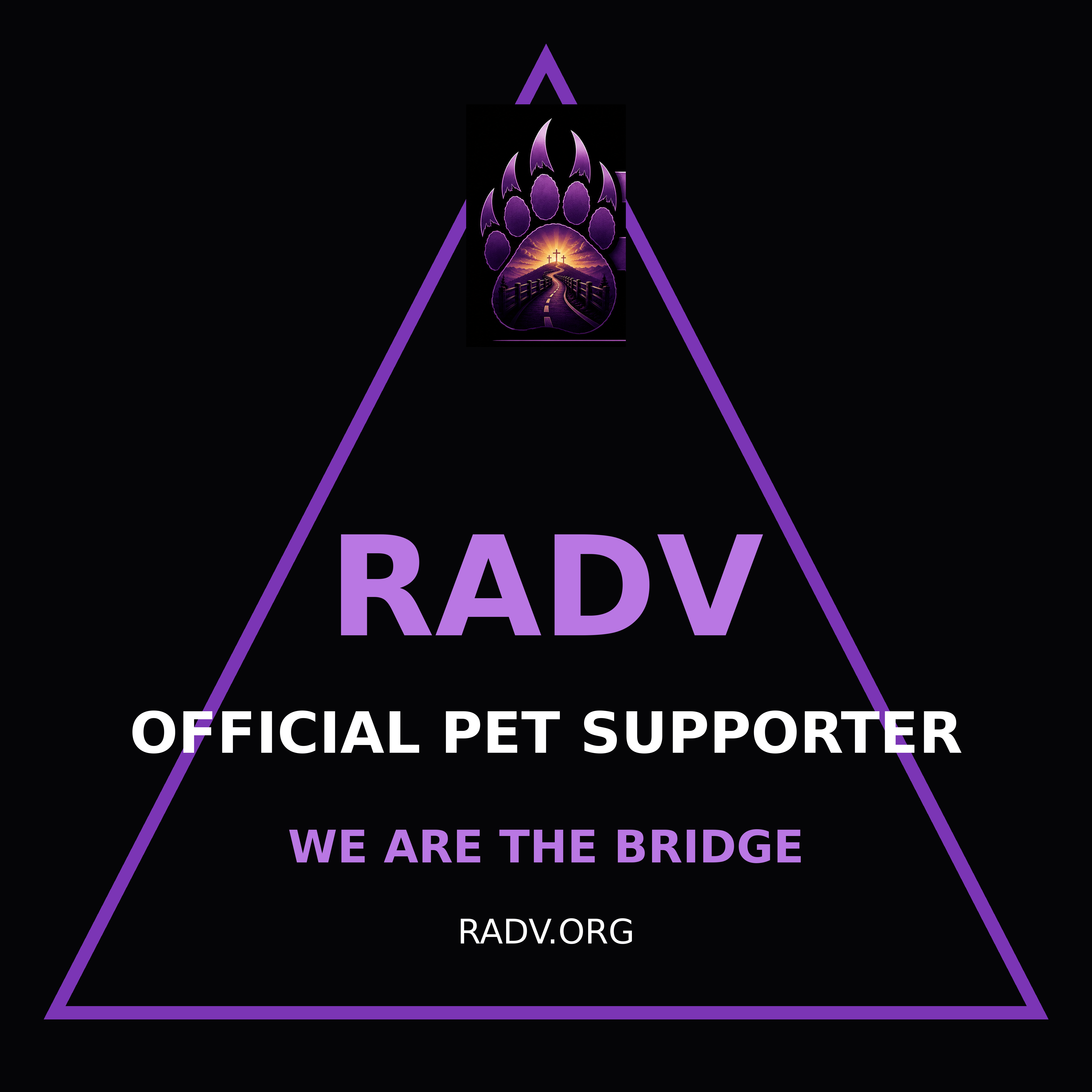 RADV Pet Supporter Bandana artwork