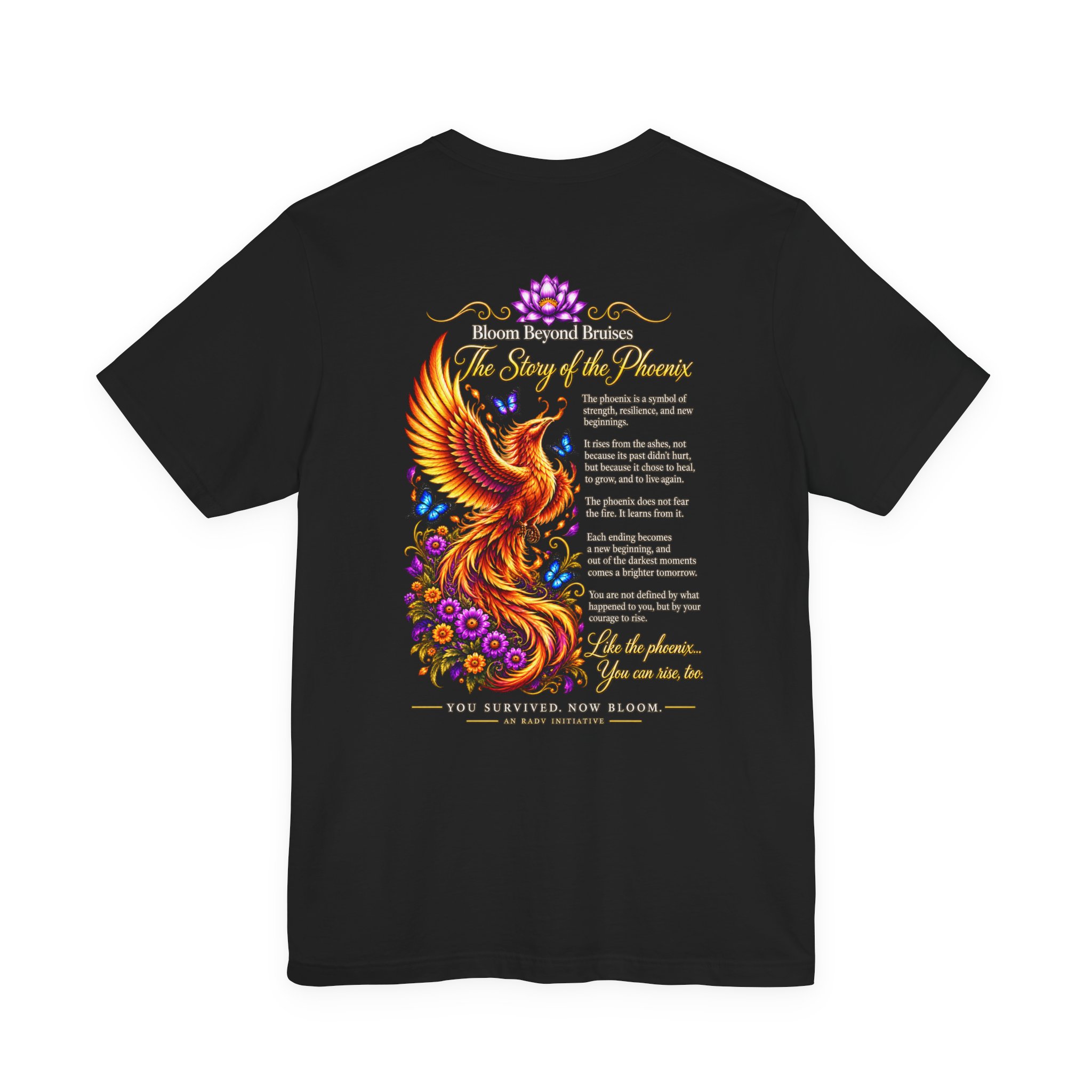 Bloom Beyond Bruises-The Story of the Phoenix T-Shirt - Image 2